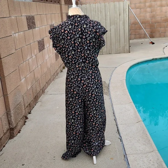 Rebecca Taylor SL Vine Jumpsuit - Size 10 - Picture 9 of 14